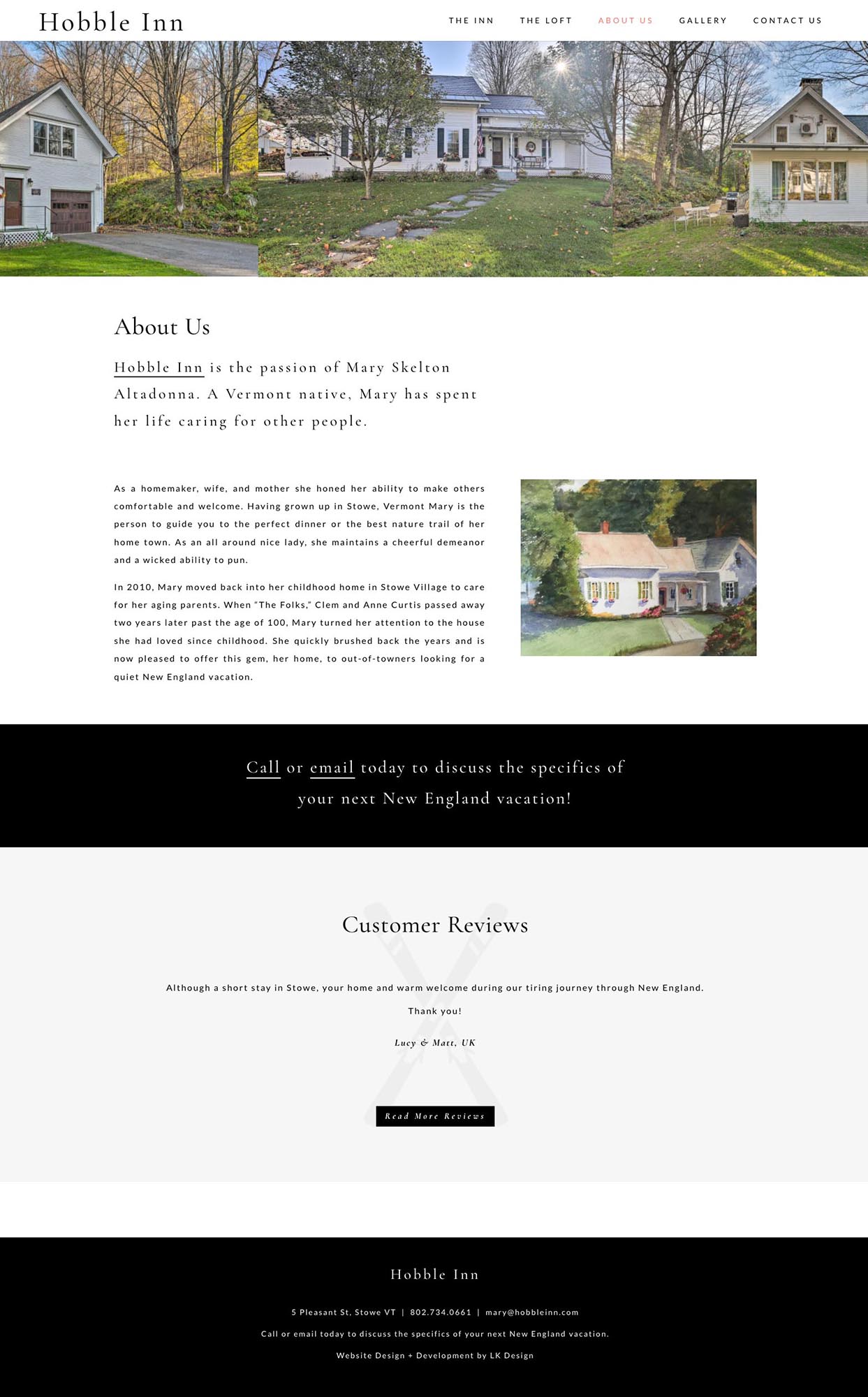 The Hobble Inn Web Design and Development