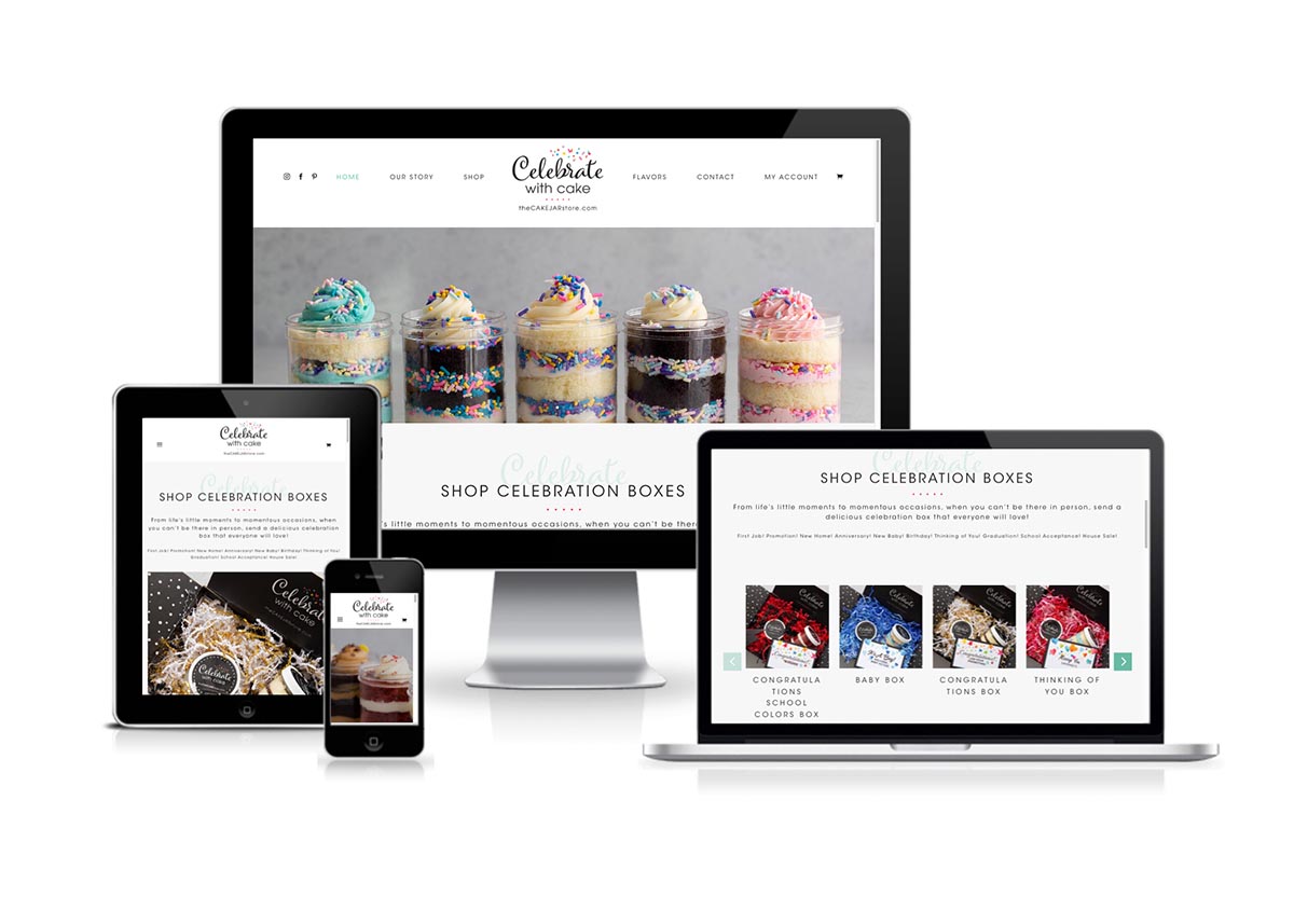 The Cake Jar Store Web Design and Development