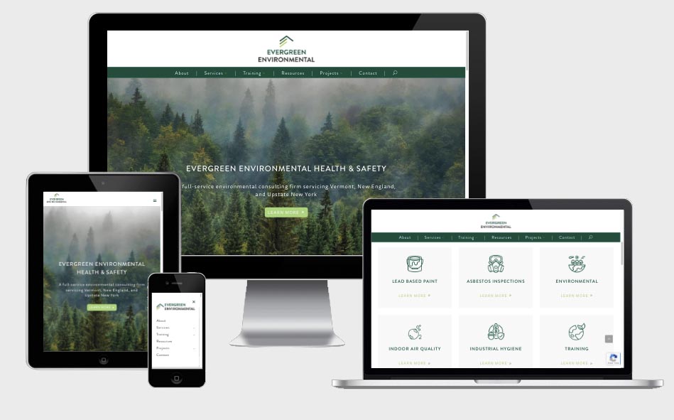 Evergreen Environmental Wordpress Web Design + Development