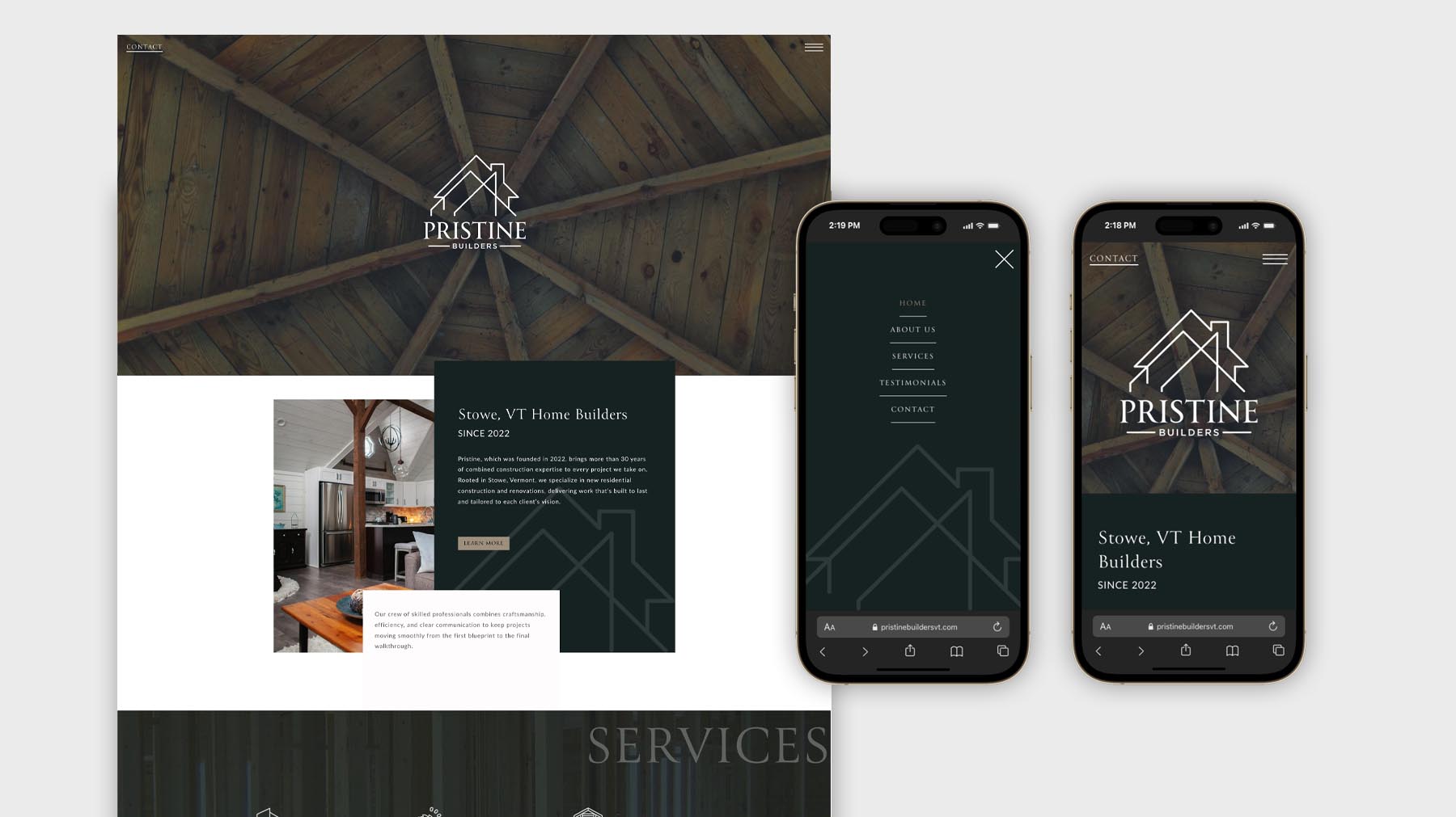 Pristine Builders Web Design + Development Pristine Builders Web Design + Development