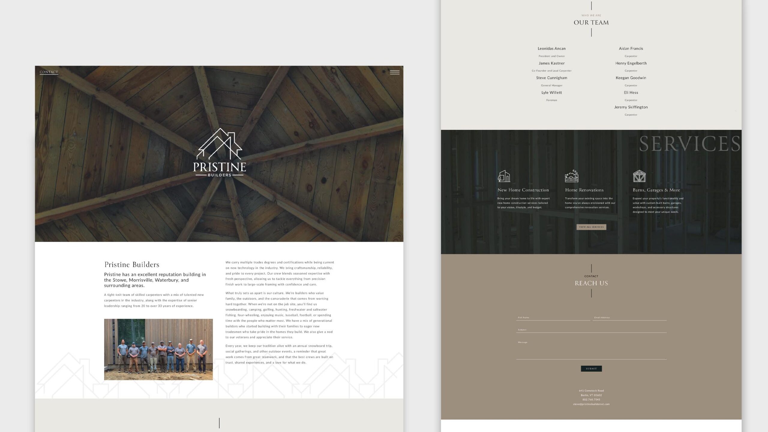 Pristine Builders Web Design + Development Pristine Builders Web Design + Development